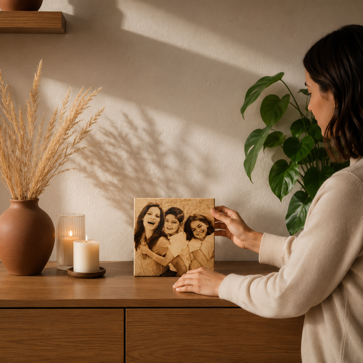 PyroFoto™ - Jouw foto, vereeuwigd op een uniek houten tegeltje