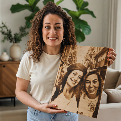 PyroPortret™ – Jouw dierbaarste herinnering, vereeuwigd als een luxe fotoportret op hout